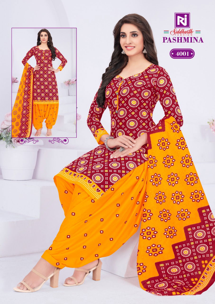 Siddharth Pashmina 4 Regular Wear Wholesale Cotton Readymade Catalog
